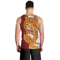 Couple Dolphins Maori Motif Men Tank Top LT9 - Polynesian Pride