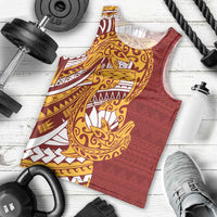 Couple Dolphins Maori Motif Men Tank Top LT9 - Polynesian Pride