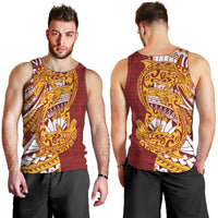Couple Dolphins Maori Motif Men Tank Top LT9 - Polynesian Pride