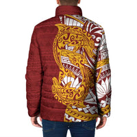 Couple Dolphins Maori Motif Padded Jacket LT9 - Polynesian Pride