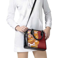 Couple Dolphins Maori Motif Shoulder Handbag LT9 - Polynesian Pride
