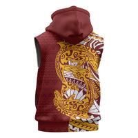 Couple Dolphins Maori Motif Sleeveless Hoodie LT9 - Polynesian Pride
