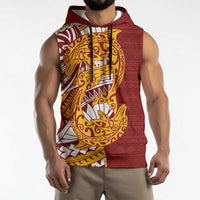 Couple Dolphins Maori Motif Sleeveless Hoodie LT9 - Polynesian Pride