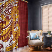 Couple Dolphins Maori Motif Window Curtain LT9 - Polynesian Pride