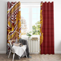Couple Dolphins Maori Motif Window Curtain LT9 - Polynesian Pride