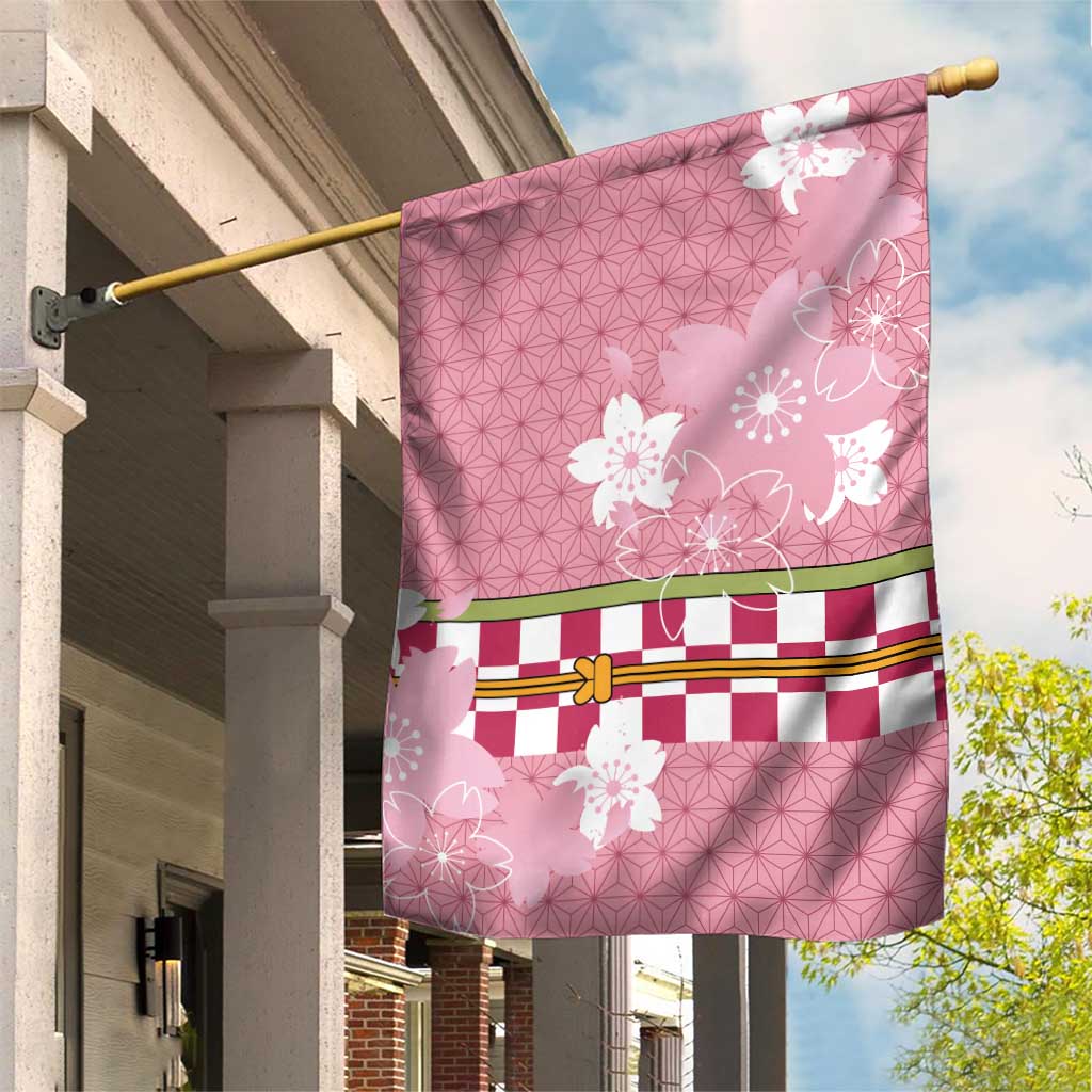 Japanese Asanoha Pattern Garden Flag Charm Against Evil Spirits LT9 House Flag Pink - Polynesian Pride