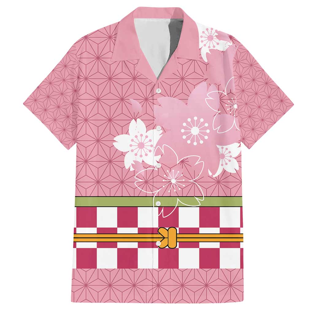 Japanese Asanoha Pattern Hawaiian Shirt Charm Against Evil Spirits LT9 Pink - Polynesian Pride
