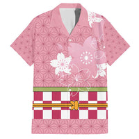 Japanese Asanoha Pattern Hawaiian Shirt Charm Against Evil Spirits LT9 Pink - Polynesian Pride