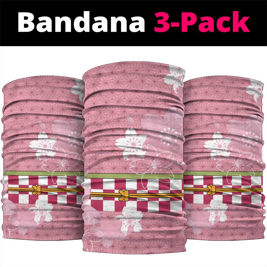 Japanese Asanoha Pattern Neck Gaiter Charm Against Evil Spirits LT9 package One Size: 25*50cm Pink - Polynesian Pride