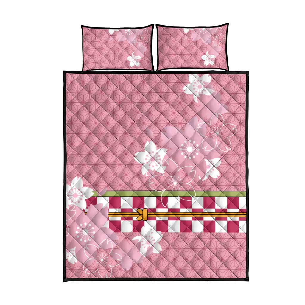 Japanese Asanoha Pattern Quilt Bed Set Charm Against Evil Spirits LT9 - Polynesian Pride