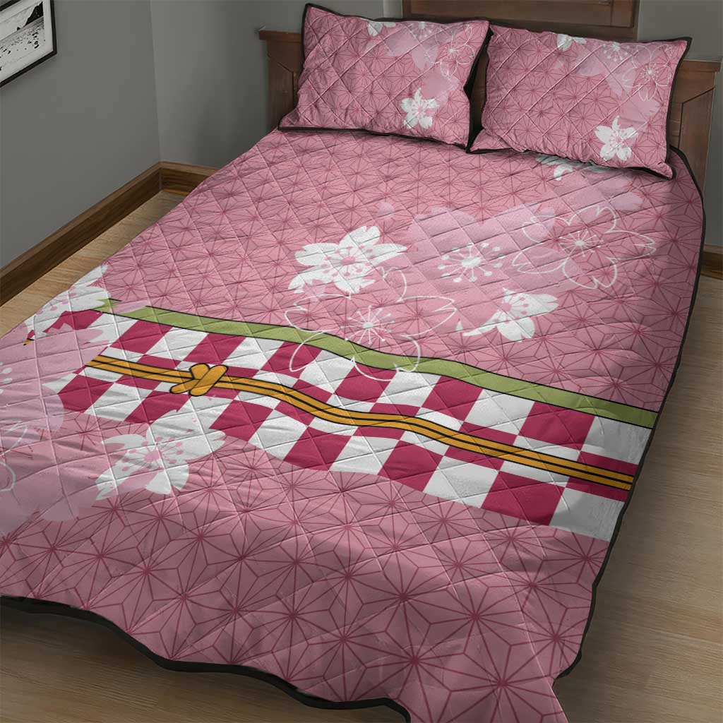 Japanese Asanoha Pattern Quilt Bed Set Charm Against Evil Spirits LT9 - Polynesian Pride