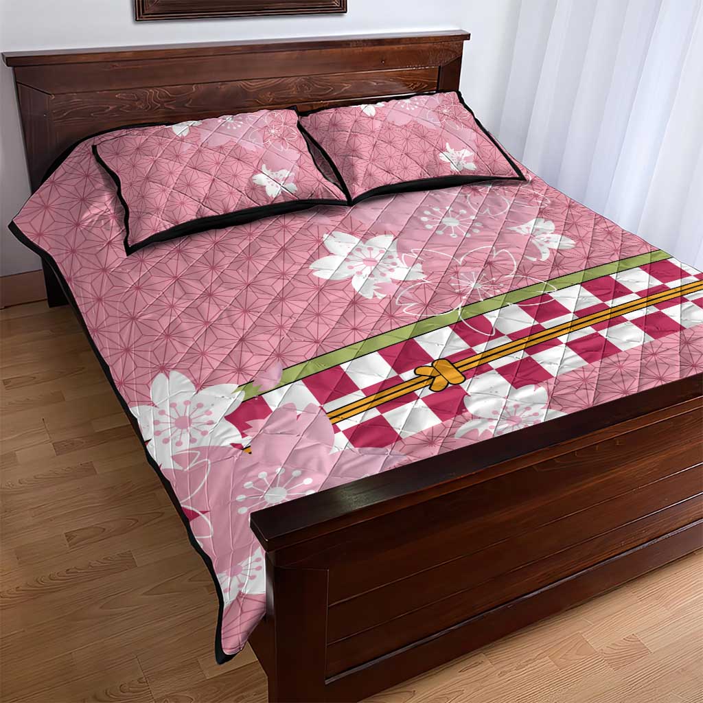 Japanese Asanoha Pattern Quilt Bed Set Charm Against Evil Spirits LT9 - Polynesian Pride