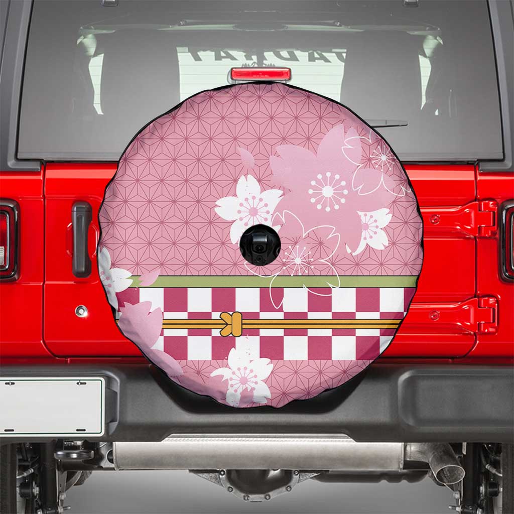 Japanese Asanoha Pattern Spare Tire Cover Charm Against Evil Spirits LT9 - Polynesian Pride