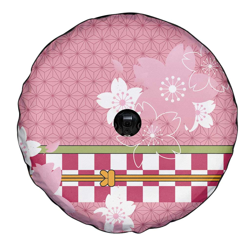 Japanese Asanoha Pattern Spare Tire Cover Charm Against Evil Spirits LT9 - Polynesian Pride
