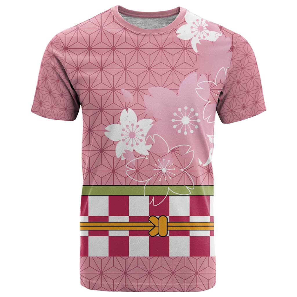 Japanese Asanoha Pattern T Shirt Charm Against Evil Spirits LT9 Pink - Polynesian Pride