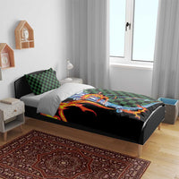Japanese Asanoha Pattern Bedding Set Sun Flame Slayer Dragon Hinokami Kagura Spirit LT9 - Polynesian Pride