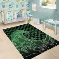 Japanese Asanoha Pattern Area Rug Water Breathing Slayer Dragon LT9 - Polynesian Pride