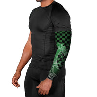 Japanese Asanoha Pattern Arm Sleeves Water Breathing Slayer Dragon LT9 - Polynesian Pride