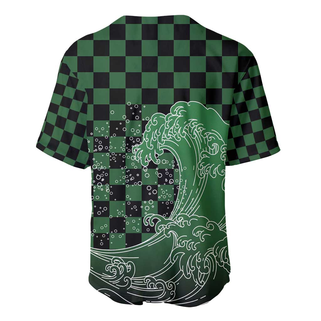 Japanese Asanoha Pattern Baseball Jersey Water Breathing Slayer Dragon LT9 - Polynesian Pride