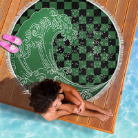 Japanese Asanoha Pattern Beach Blanket Water Breathing Slayer Dragon LT9 - Polynesian Pride