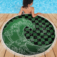 Japanese Asanoha Pattern Beach Blanket Water Breathing Slayer Dragon LT9 - Polynesian Pride