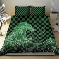 Japanese Asanoha Pattern Bedding Set Water Breathing Slayer Dragon LT9 - Polynesian Pride