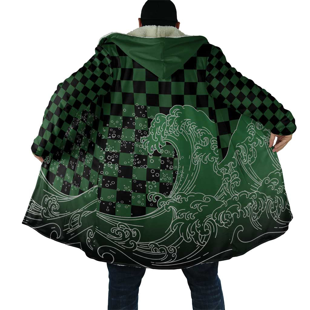 Japanese Asanoha Pattern Cloak Water Breathing Slayer Dragon LT9 - Polynesian Pride