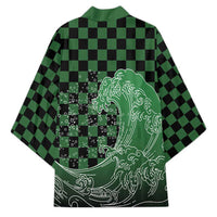 Japanese Asanoha Pattern Kimono Water Breathing Slayer Dragon LT9 - Polynesian Pride