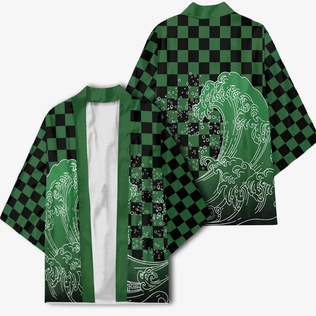 Japanese Asanoha Pattern Kimono Water Breathing Slayer Dragon LT9 - Polynesian Pride