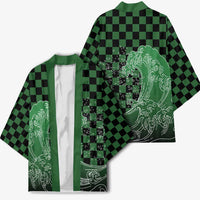 Japanese Asanoha Pattern Kimono Water Breathing Slayer Dragon LT9 - Polynesian Pride