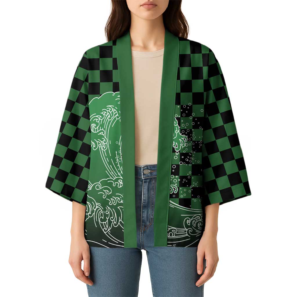 Japanese Asanoha Pattern Kimono Water Breathing Slayer Dragon LT9 - Polynesian Pride