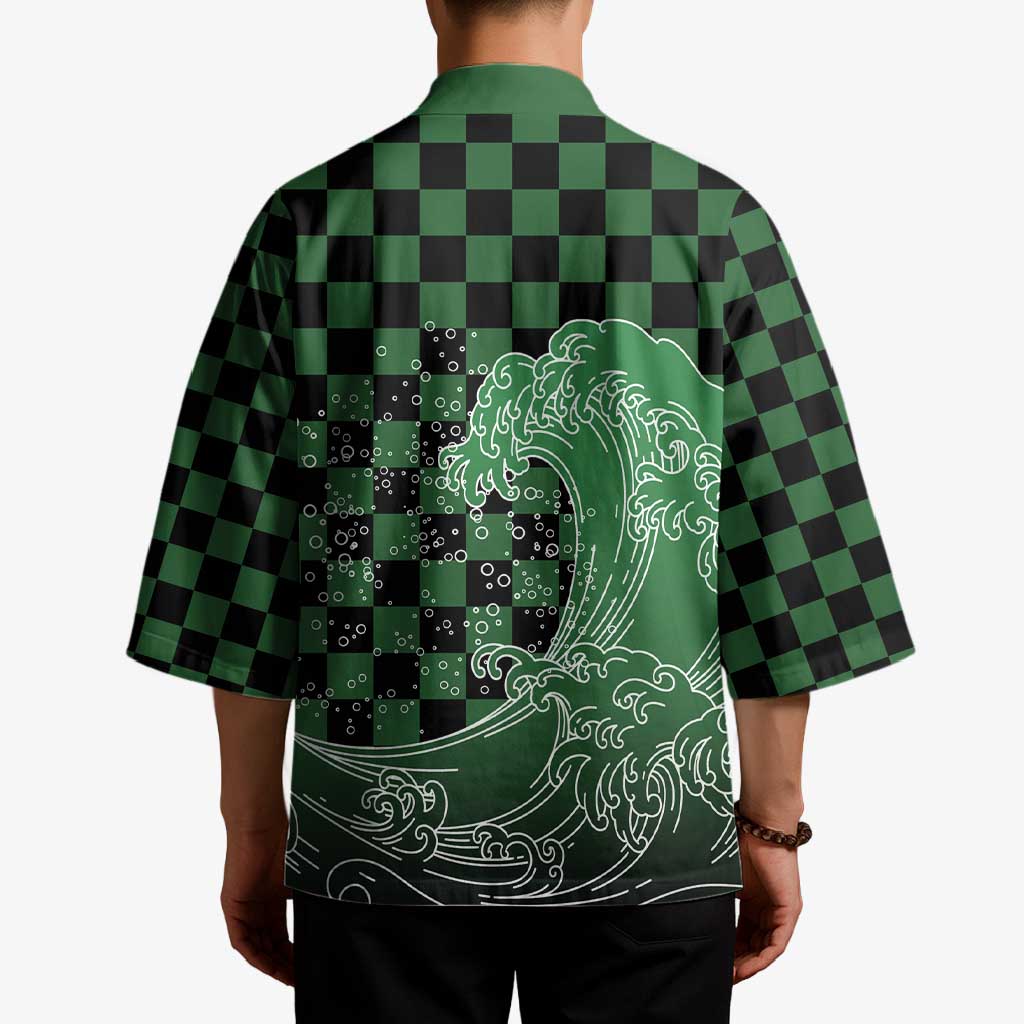 Japanese Asanoha Pattern Kimono Water Breathing Slayer Dragon LT9 - Polynesian Pride