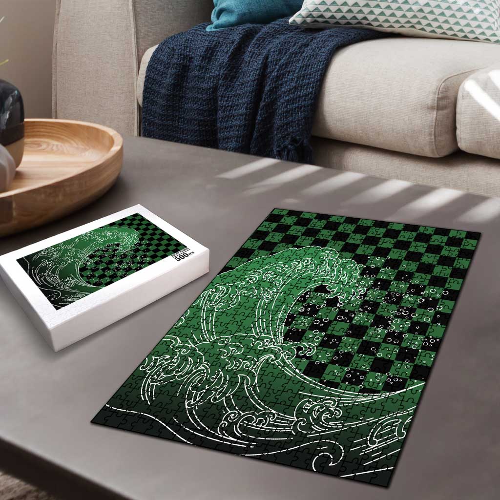 Japanese Asanoha Pattern Puzzle Water Breathing Slayer Dragon LT9 - Polynesian Pride