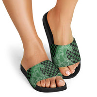 Japanese Asanoha Pattern Slide Sandals Water Breathing Slayer Dragon LT9 - Polynesian Pride
