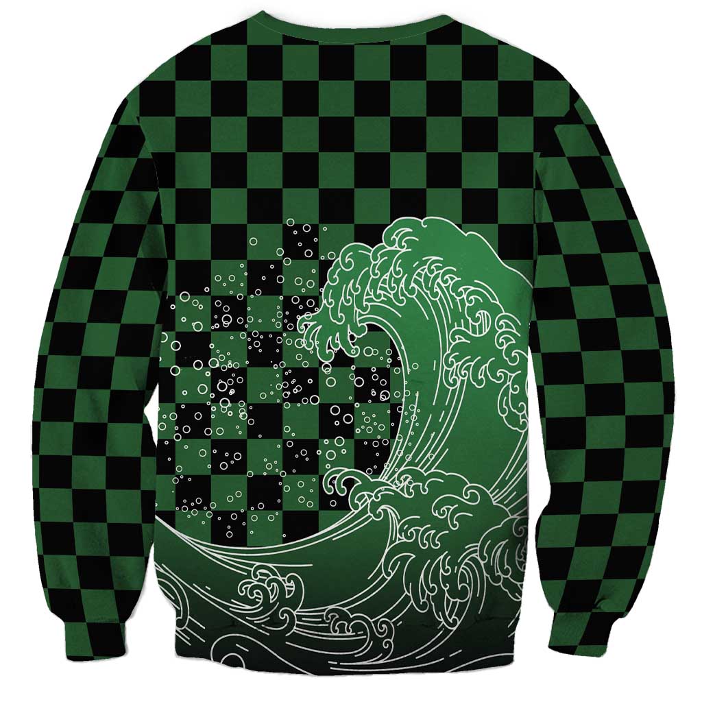 Japanese Asanoha Pattern Sweatshirt Water Breathing Slayer Dragon LT9 - Polynesian Pride