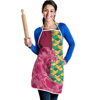 Japanese Bishamon-Kikkou Pattern Apron Water Pillar Silent River Flow LT9 - Polynesian Pride