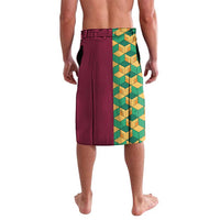 Japanese Bishamon-Kikkou Pattern Lavalava Water Pillar Silent River Flow LT9 - Polynesian Pride