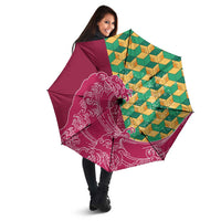 Japanese Bishamon-Kikkou Pattern Umbrella Water Pillar Silent River Flow LT9 - Polynesian Pride