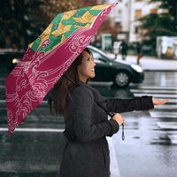 Japanese Bishamon-Kikkou Pattern Umbrella Water Pillar Silent River Flow LT9 - Polynesian Pride