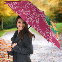 Japanese Bishamon-Kikkou Pattern Umbrella Water Pillar Silent River Flow LT9 - Polynesian Pride