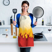 Japanese Kaen Pattern Apron Flame Pillar Blazing Lion Heart LT9 - Polynesian Pride