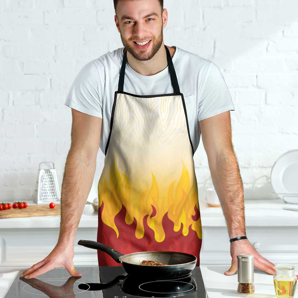 Japanese Kaen Pattern Apron Flame Pillar Blazing Lion Heart LT9 - Polynesian Pride