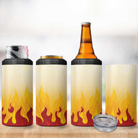 Japanese Kaen Pattern 4 in 1 Can Cooler Tumbler Flame Pillar Blazing Lion Heart LT9 - Polynesian Pride