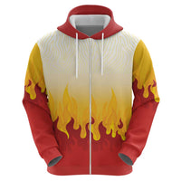 Japanese Kaen Pattern Hoodie Flame Pillar Blazing Lion Heart LT9 - Polynesian Pride