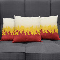 Japanese Kaen Pattern Pillow Cover Flame Pillar Blazing Lion Heart LT9 - Polynesian Pride