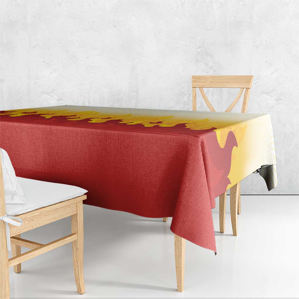 Japanese Kaen Pattern Tablecloth Flame Pillar Blazing Lion Heart LT9 - Polynesian Pride