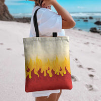 Japanese Kaen Pattern Tote Bag Flame Pillar Blazing Lion Heart LT9 - Polynesian Pride