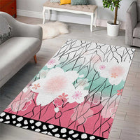 Japanese Kocho Pattern Area Rug Insect Pillar Butterfly Flower Fairy LT9 - Polynesian Pride
