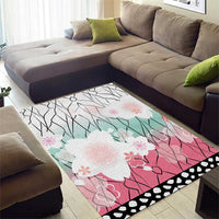 Japanese Kocho Pattern Area Rug Insect Pillar Butterfly Flower Fairy LT9 - Polynesian Pride