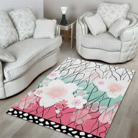 Japanese Kocho Pattern Area Rug Insect Pillar Butterfly Flower Fairy LT9 - Polynesian Pride